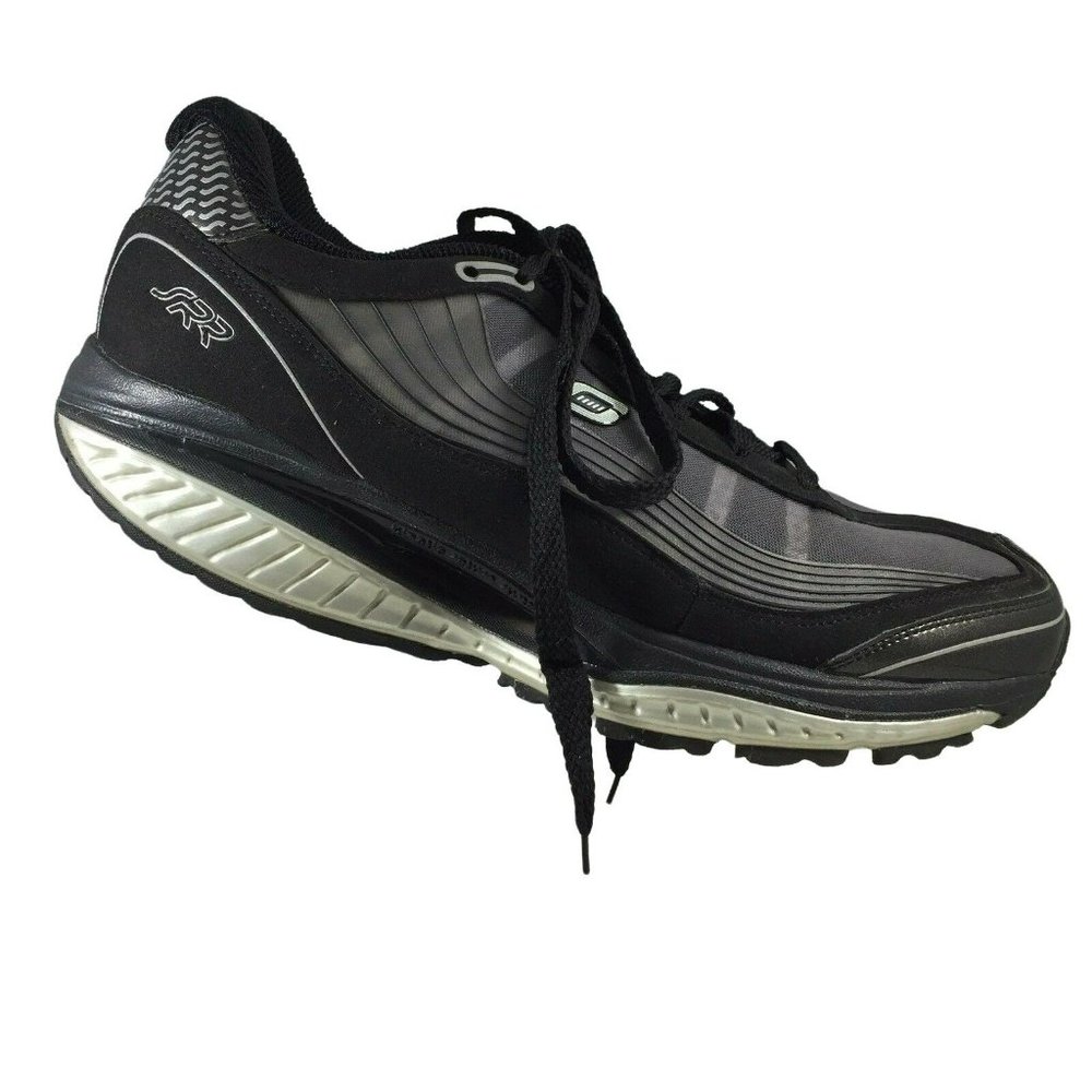 Skechers Sport Women's Resistance Runner Sneaker Shape Ups 10 Black Gray Kinetic